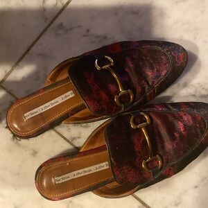 & Other Stories Red and Gold Mules